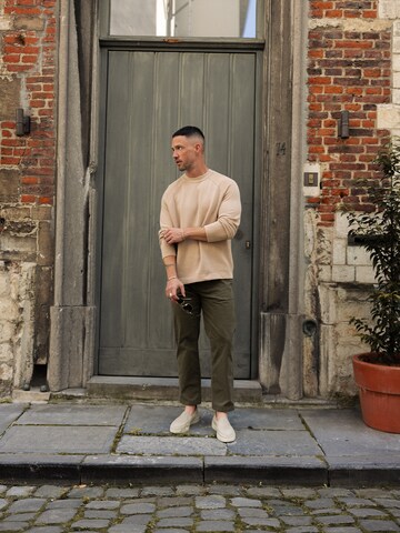 DAN FOX APPAREL Sweater 'Pablo' in Beige
