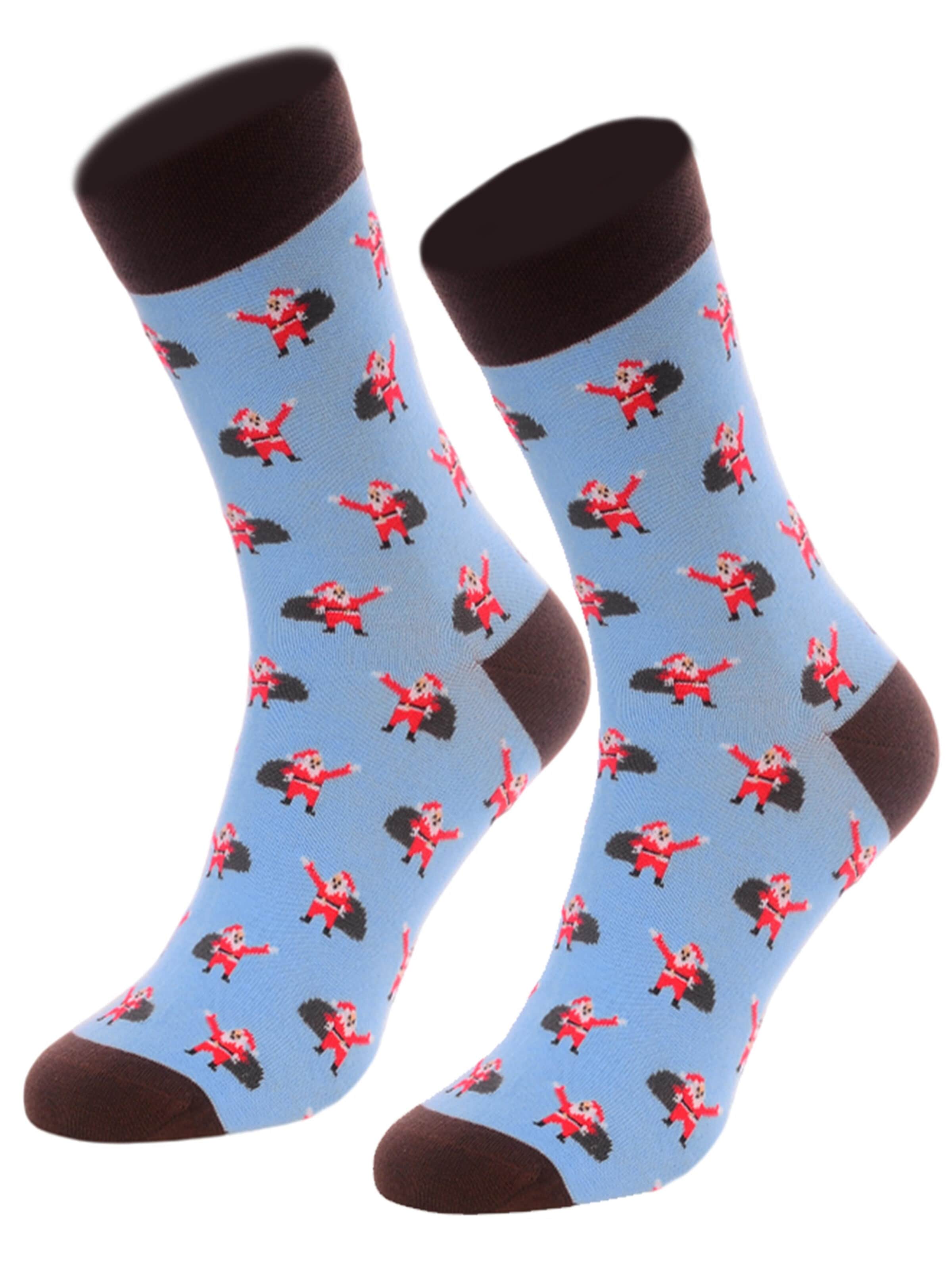 La Bortini Socks in Blue: front