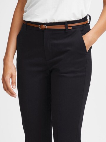 Effilé Pantalon à plis Oxmo en noir