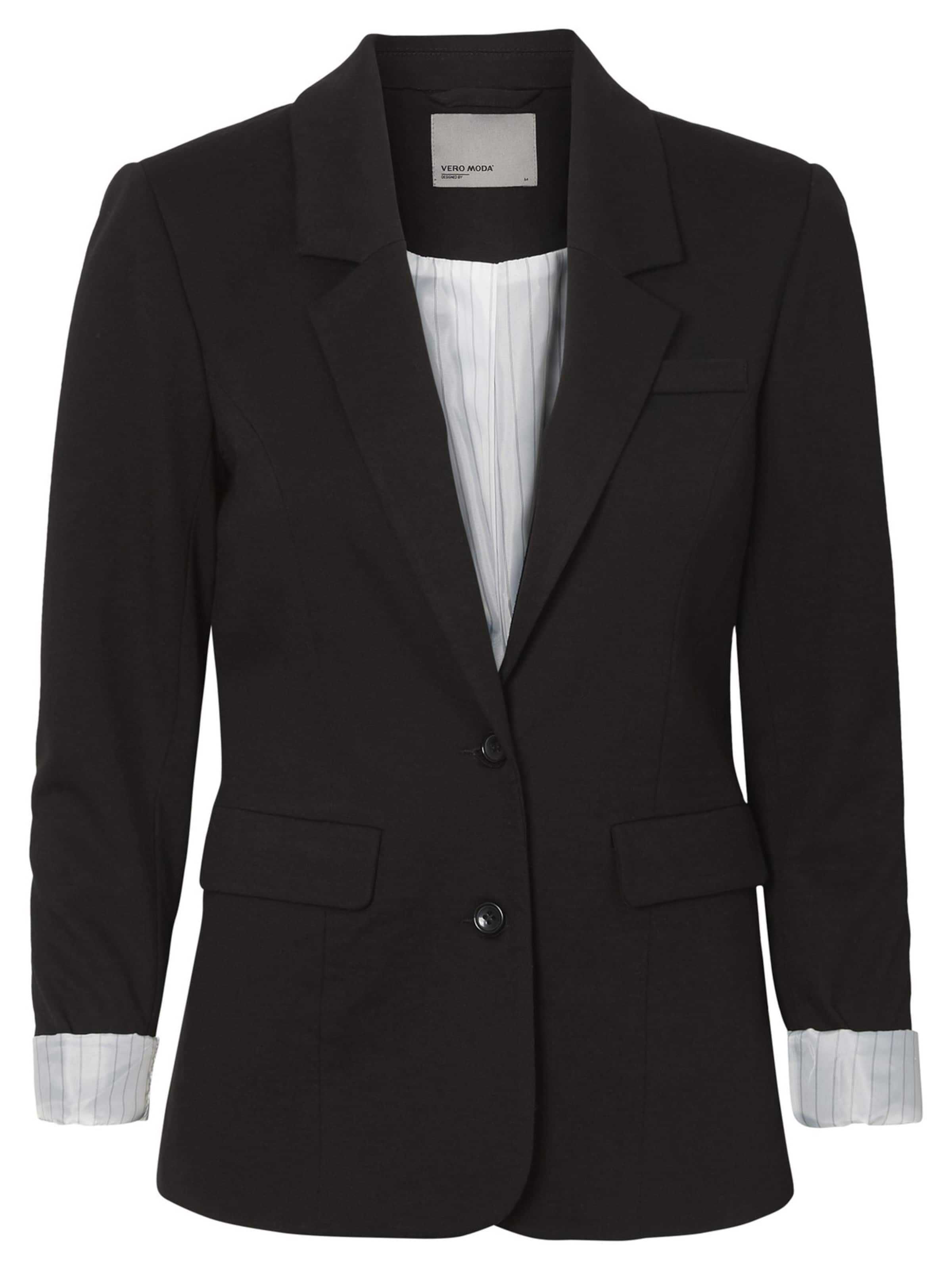 Vero Moda Curve - Blazer 'VMCharuki' en negro: frente