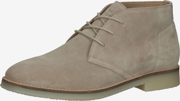 SANSIBAR Lace-Up Boots in Beige: front