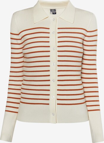 DreiMaster Maritim Knit cardigan 'Boundry' in White: front