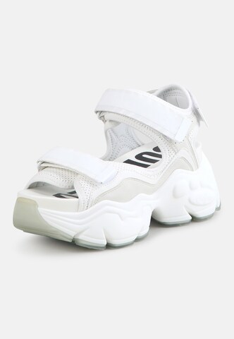 BUFFALO Sandal 'Binary 0' in White