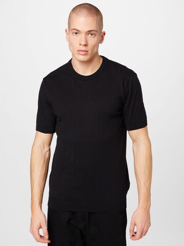 ABOUT YOU Pullover 'Casper' in Schwarz: Vorderseite