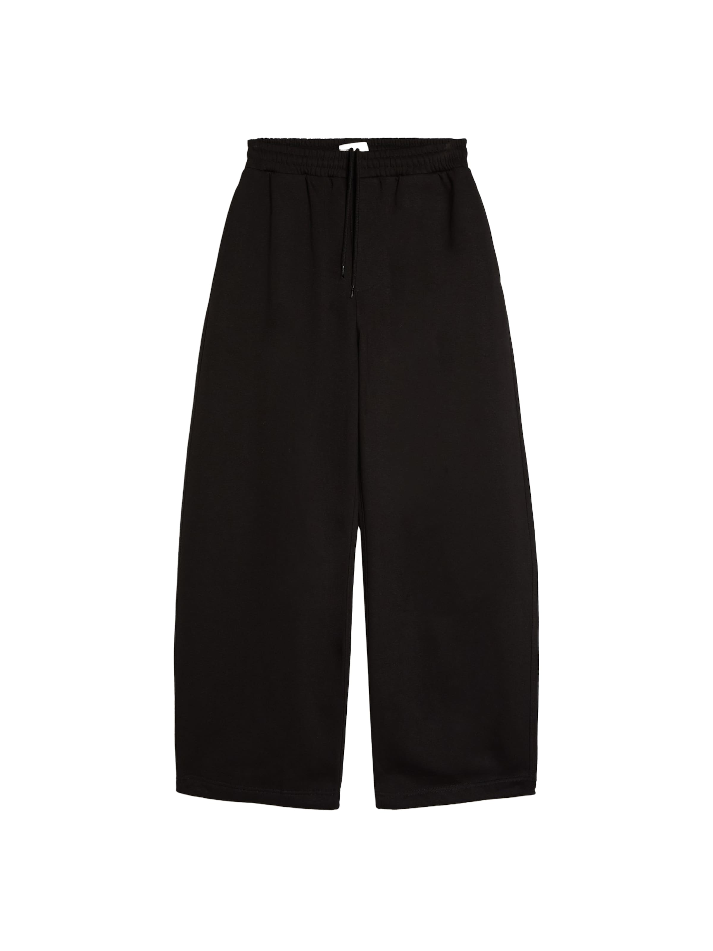 Barrel Pantalon Bershka en noir : devant