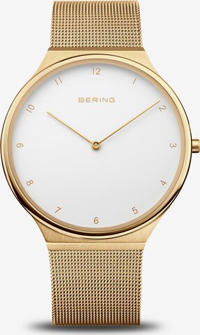 BERING Analog Watch in Gold: front