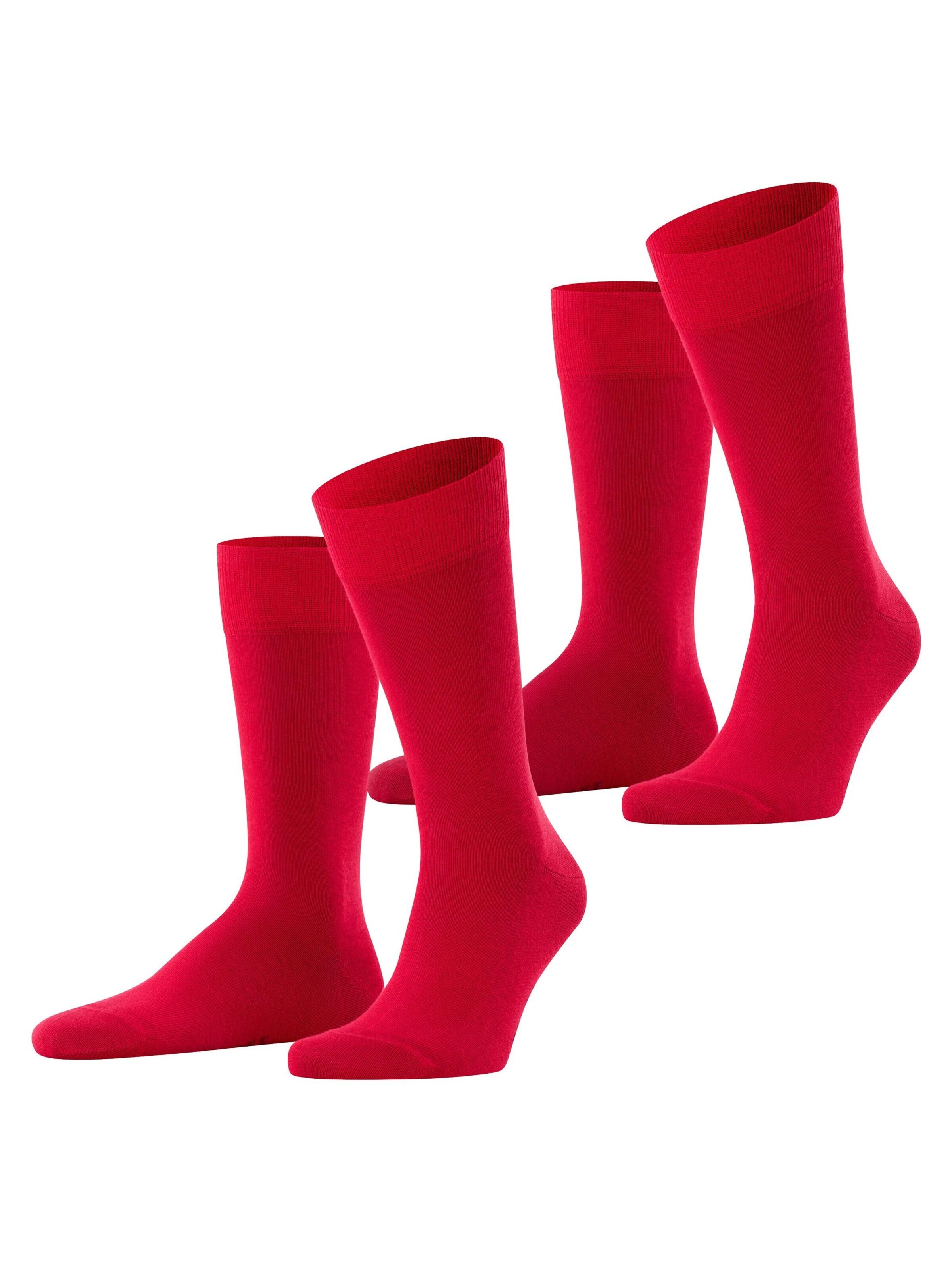 FALKE Socken 'Happy 2-Pack'‌‌‌‌‌‌‌‌‌‌ in Rot: Vorderseite