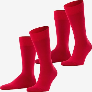 FALKE Socken 'Happy 2-Pack' in Rot: Vorderseite
