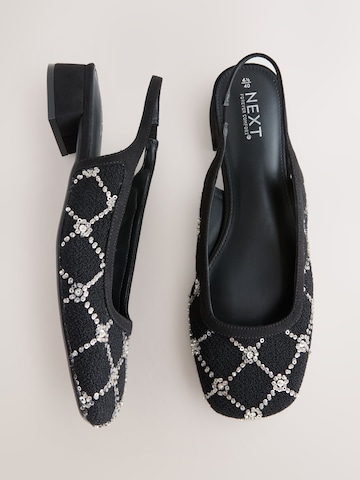 Next Лодочки с открытой пяткой в Черный