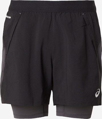 ASICS Regular Workout Pants 'Road' in Black: front