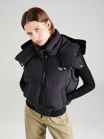 Gilet 'PEYT' DIESEL en noir : devant