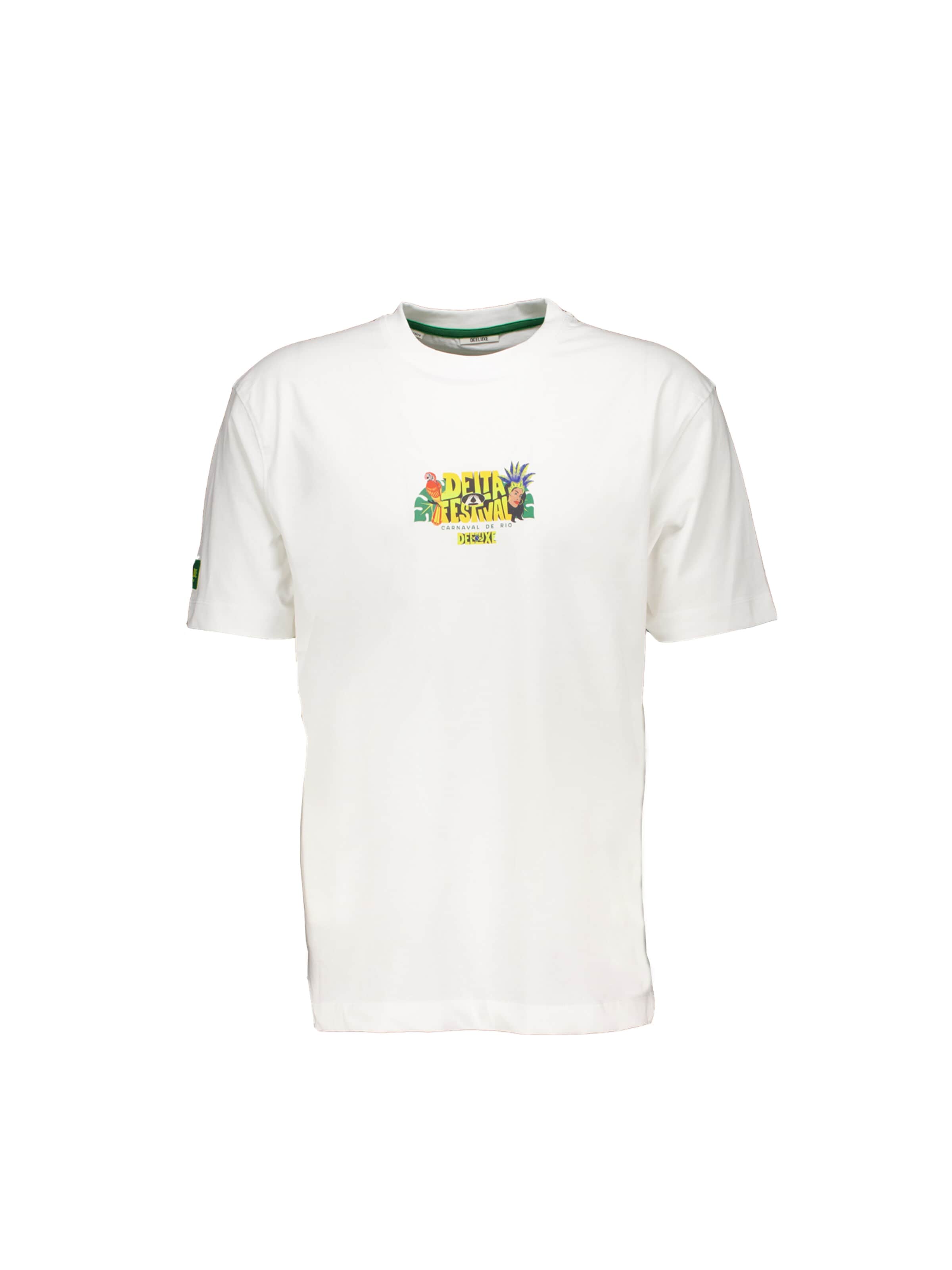 Deeluxe T-shirt en L en blanc, Vue avec produit