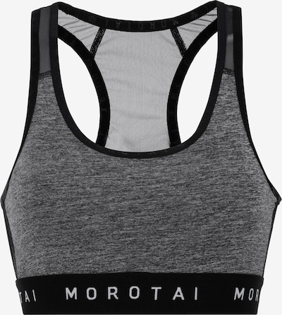 MOROTAI Urheilurintaliivit 'Athletic' värissä meleerattu harmaa / musta / valkoinen, Tuotenäkymä