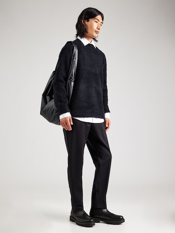 NN07 Tapered Pantalon 'Billie 1089' in Zwart