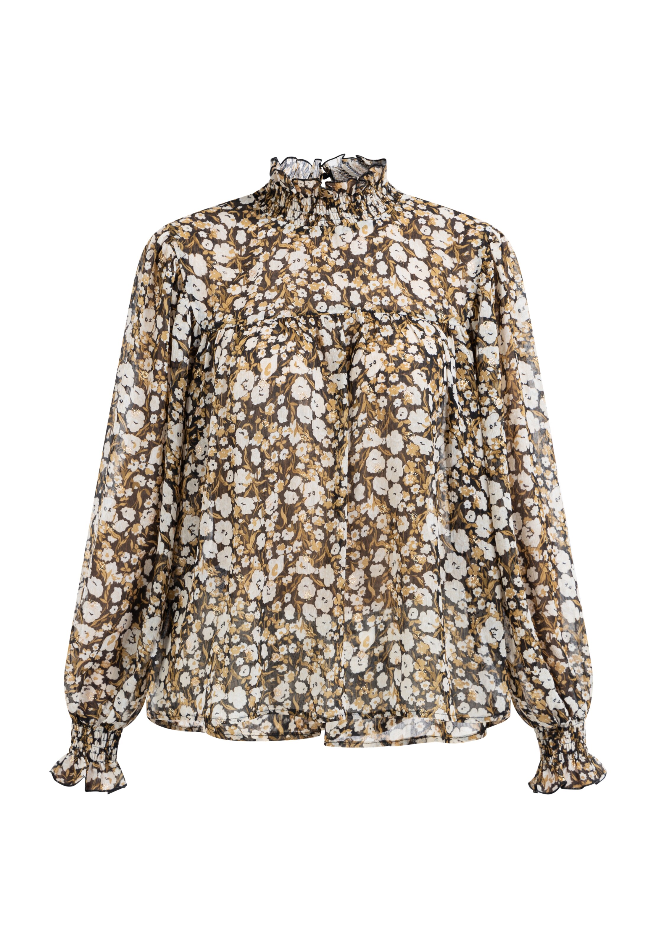 DreiMaster Vintage Μπλούζα σε καφέ: μπροστά