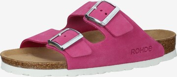 ROHDE Mules in Pink: front