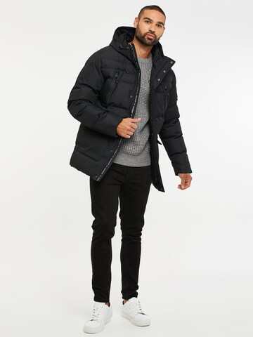 Veste mi-saison 'Jackton' Threadbare en noir