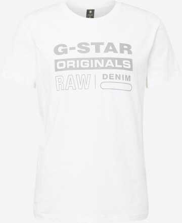 G-Star RAW Tričko - biela: predná strana