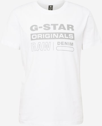 G-Star RAW Majica | bela barva: sprednja stran