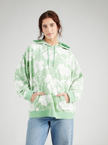 ROXY Sweatshirt 'THAT GIRL BEAUTIFUL' in Green: front