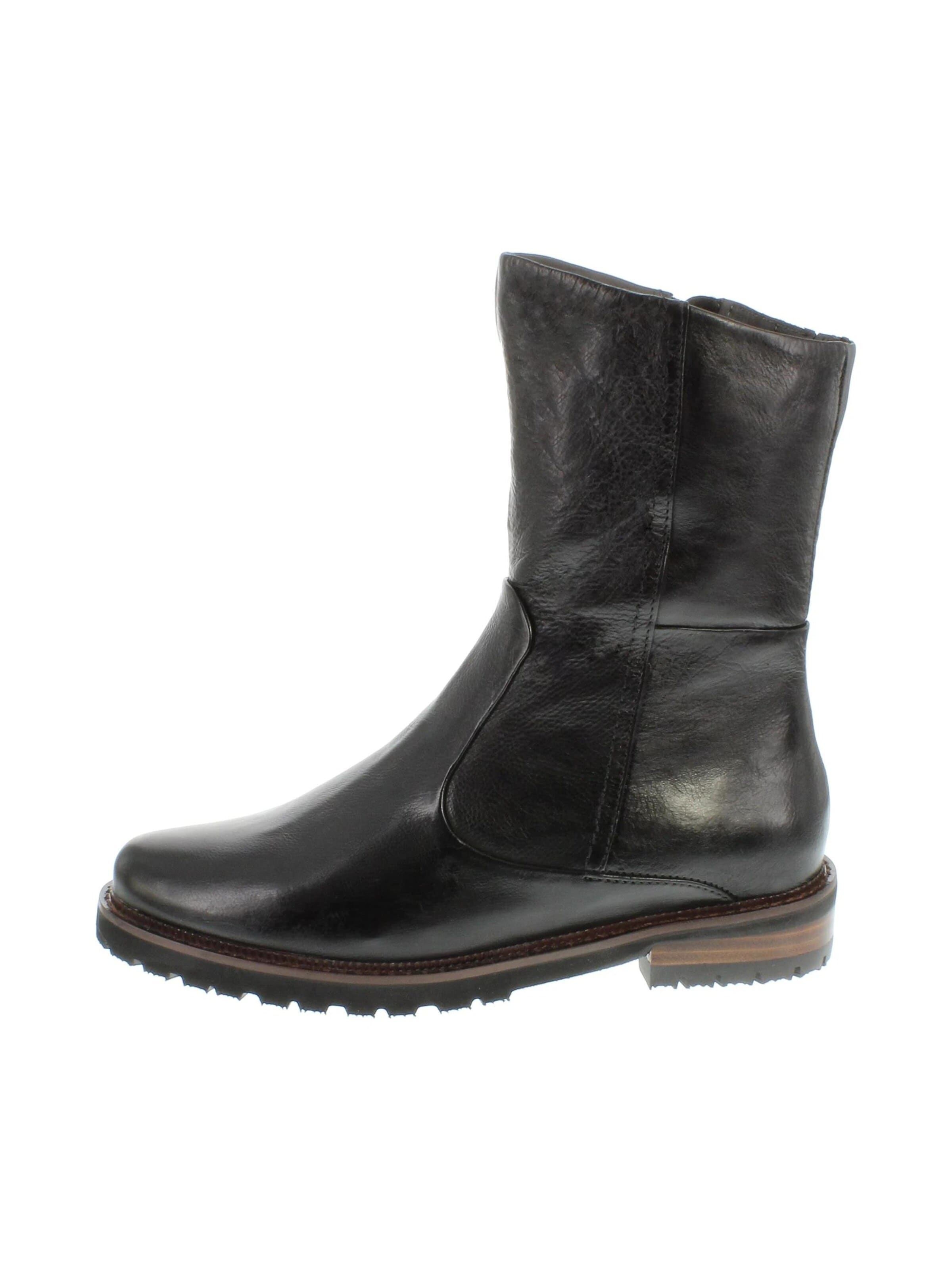 Everybody Ankle Boots 'NABU - Coole Lammfell-Boots' in Black: front