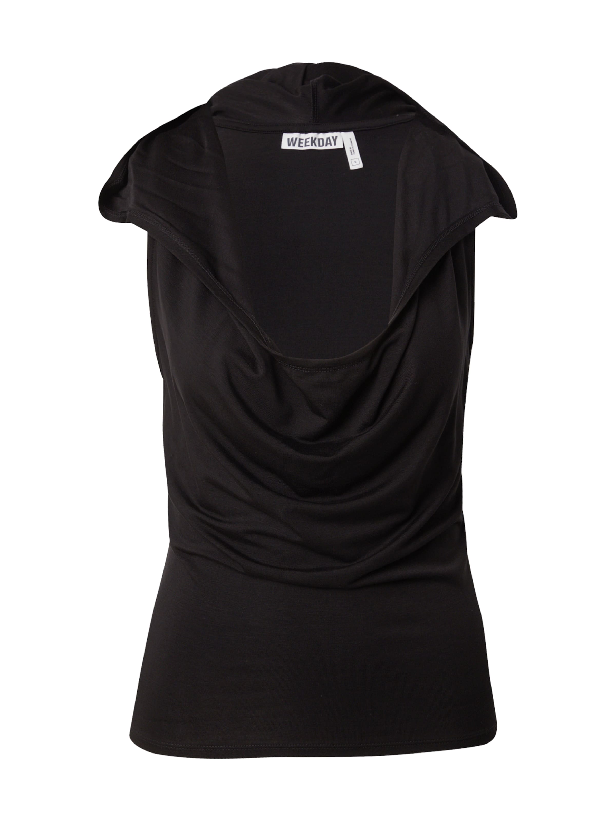 Haut 'Kylie' WEEKDAY en noir : devant