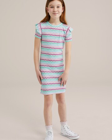 WE Fashion Obleka | zelena barva: sprednja stran