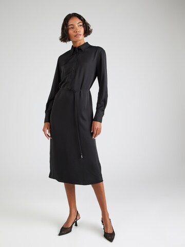 Calvin Klein - Vestidos camiseiros em preto: frente
