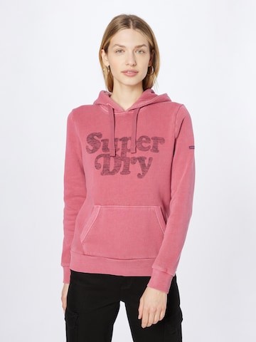 Sweat-shirt 'Cooper' Superdry en rouge : devant