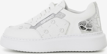 CAFè NOIR Platform trainers in White: front