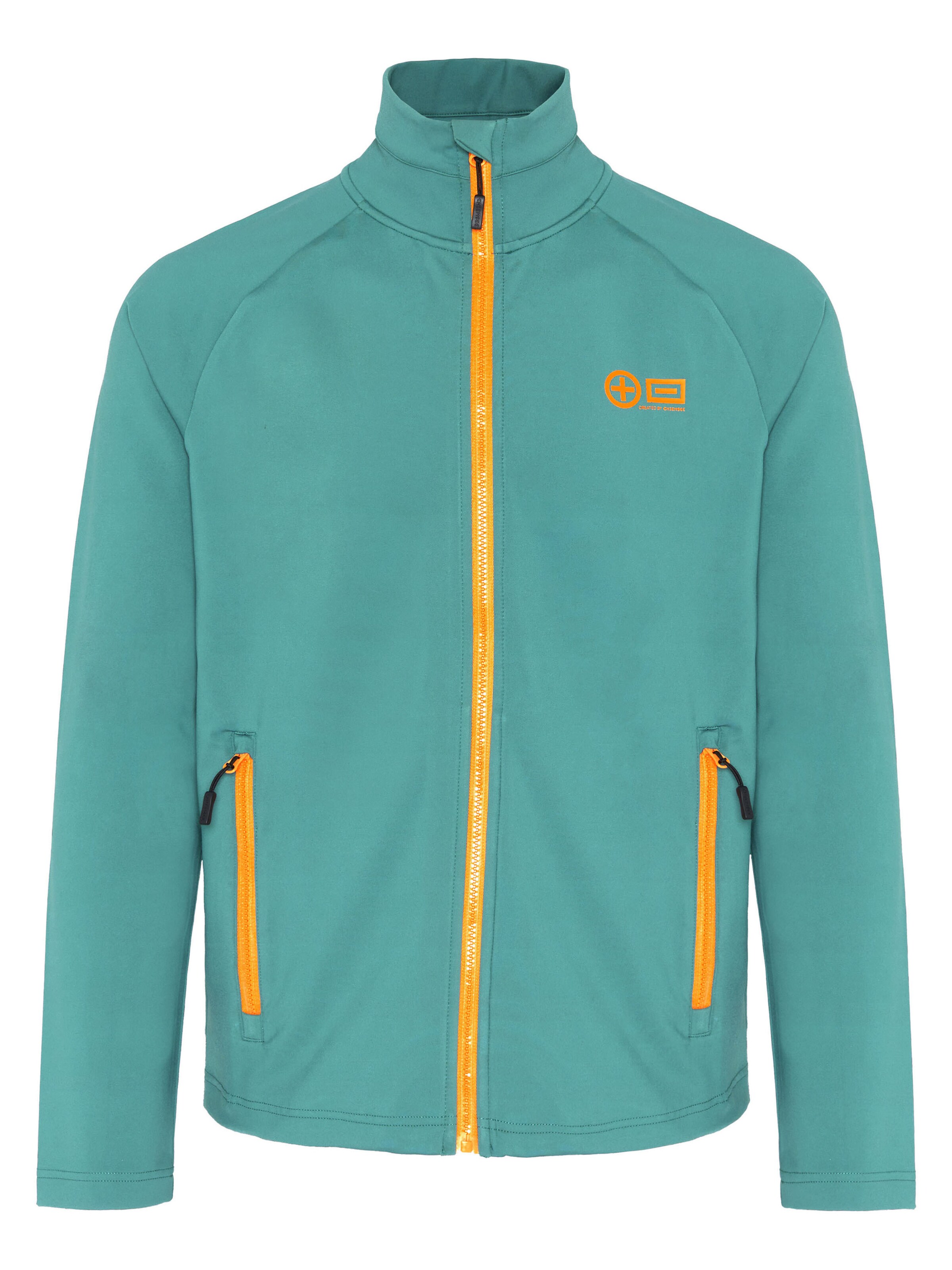 CHIEMSEE Fleece Jacket ' mit Kontrastdetails ' in Blue: front