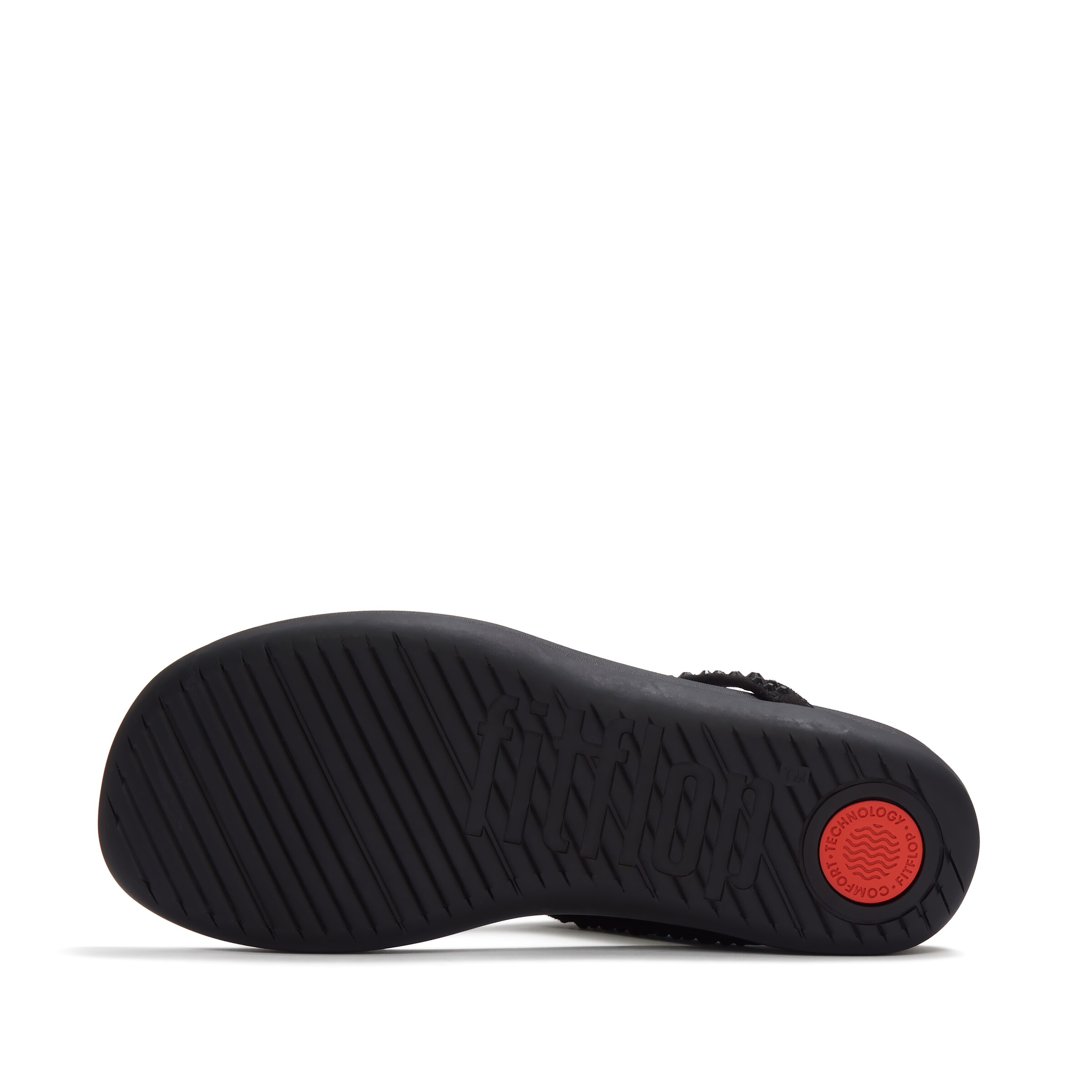 FitFlop T-Bar Sandals in Black