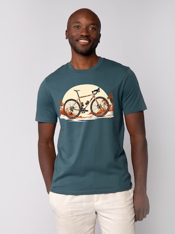 T-Shirt 'Gravelbike' Watapparel en vert : devant