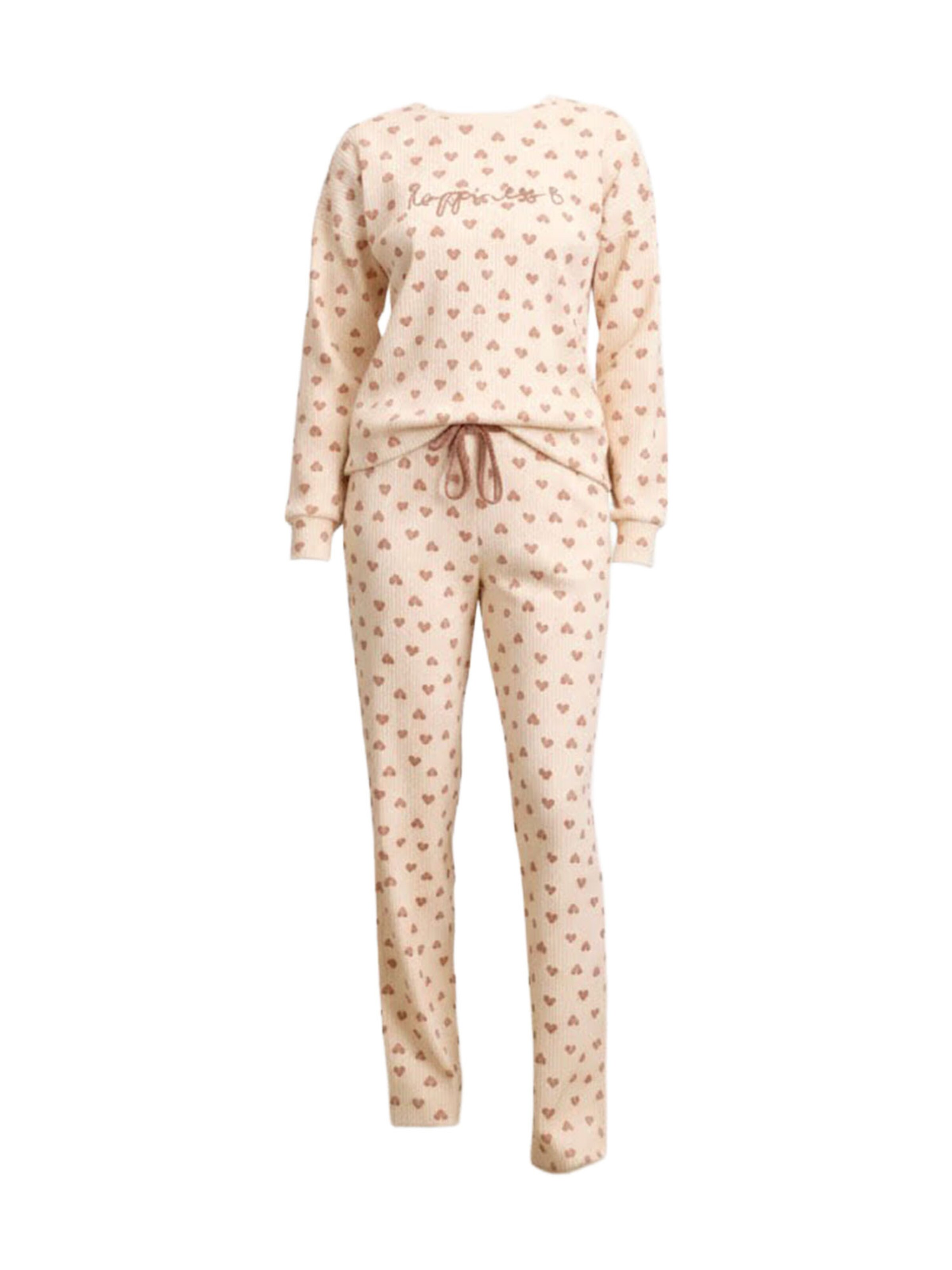 Pyjama 'Jasminium' Goldenbay en beige : devant
