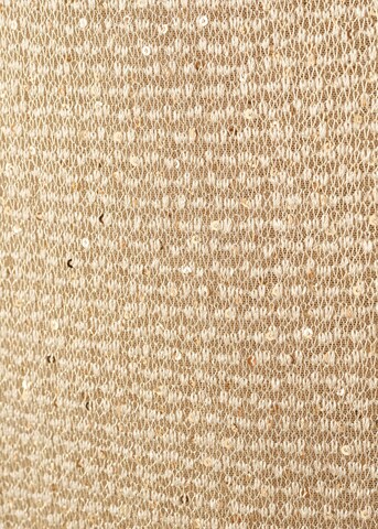 MANGO Knitted dress in Gold