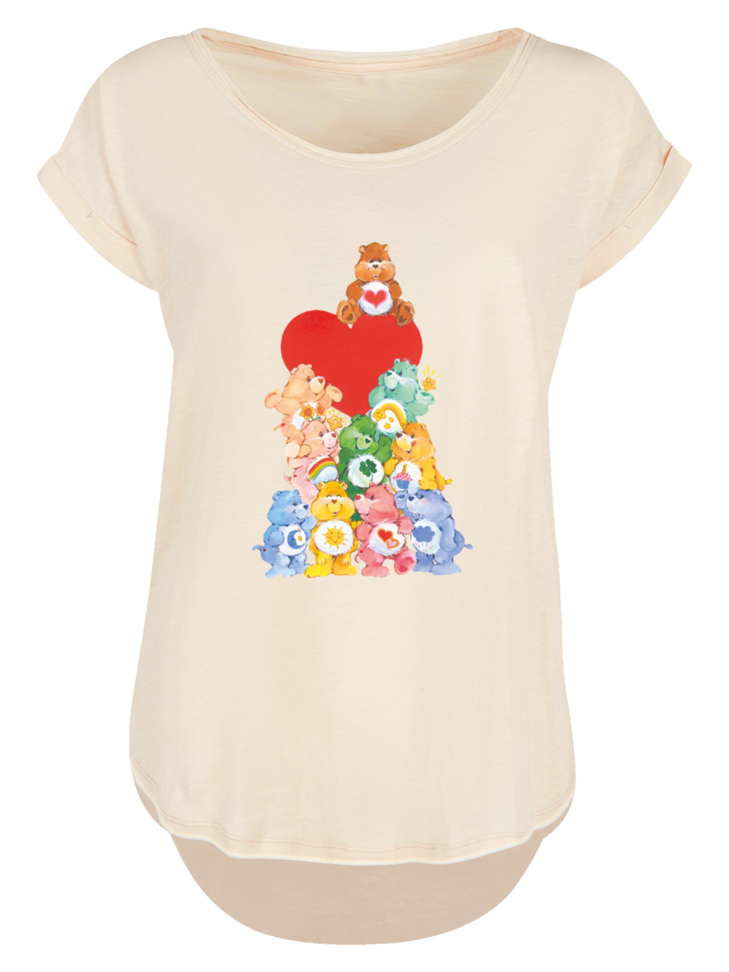 F4NT4STIC Shirt 'Care Bears The Original 10' in Beige: front