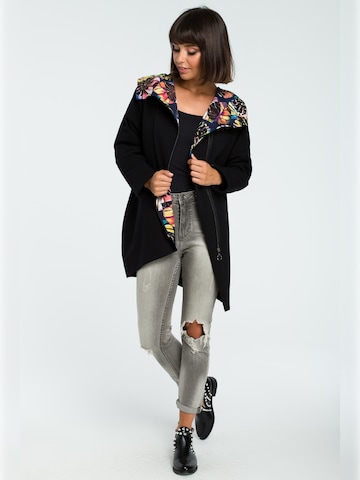 BeWear - Sudadera con cremallera 'B091' en negro