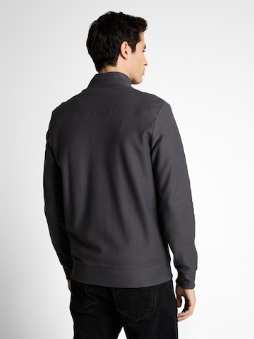 TOM TAILOR Zip-Up Hoodie in Grey