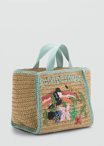 MANGO KIDS Bag 'Tropical' in Beige
