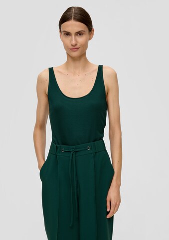 s.Oliver BLACK LABEL Top in Grün: Vorderseite