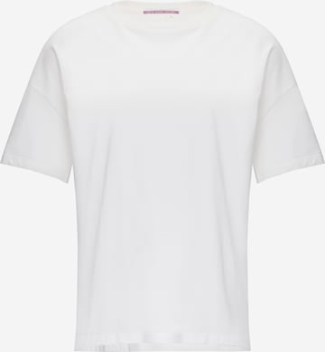 Maglia extra large di QS in bianco: frontale