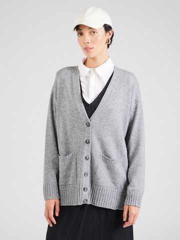 UNITED COLORS OF BENETTON Knit Cardigan in Grey: front