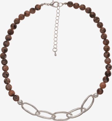 Leslii Necklace in Brown: front