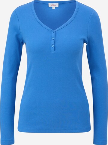 s.Oliver Shirt in Blauw: voorkant