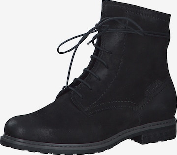 Tamaris Schnürstiefelette in Schwarz: Vorderseite