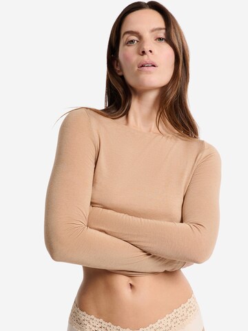 Maglietta intima 'Warmlight' di ETAM in beige