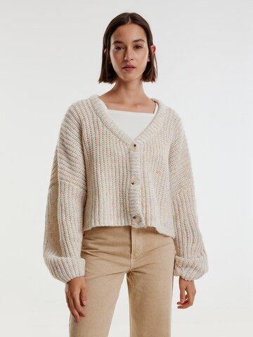 EDITED Gebreid vest 'Zanina' in Beige: voorkant