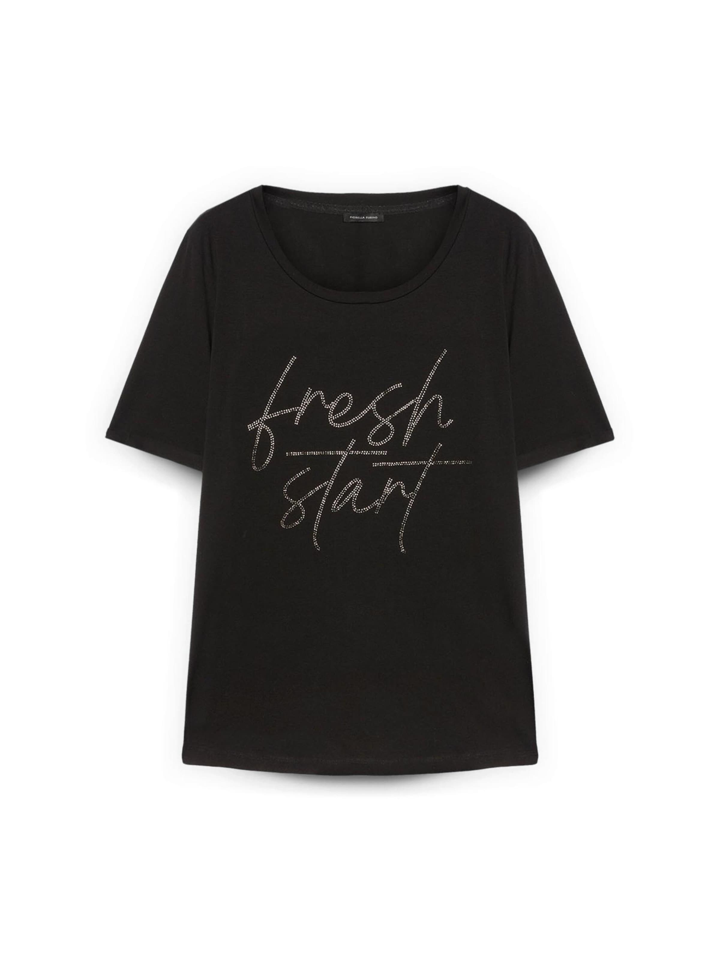 Fiorella Rubino - Camiseta en negro: frente
