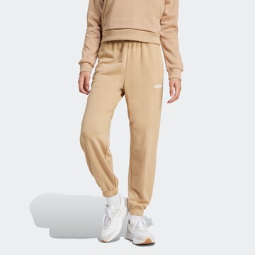 ADIDAS SPORTSWEAR Tapered Sporthose 'Essentials' in Beige: Vorderseite