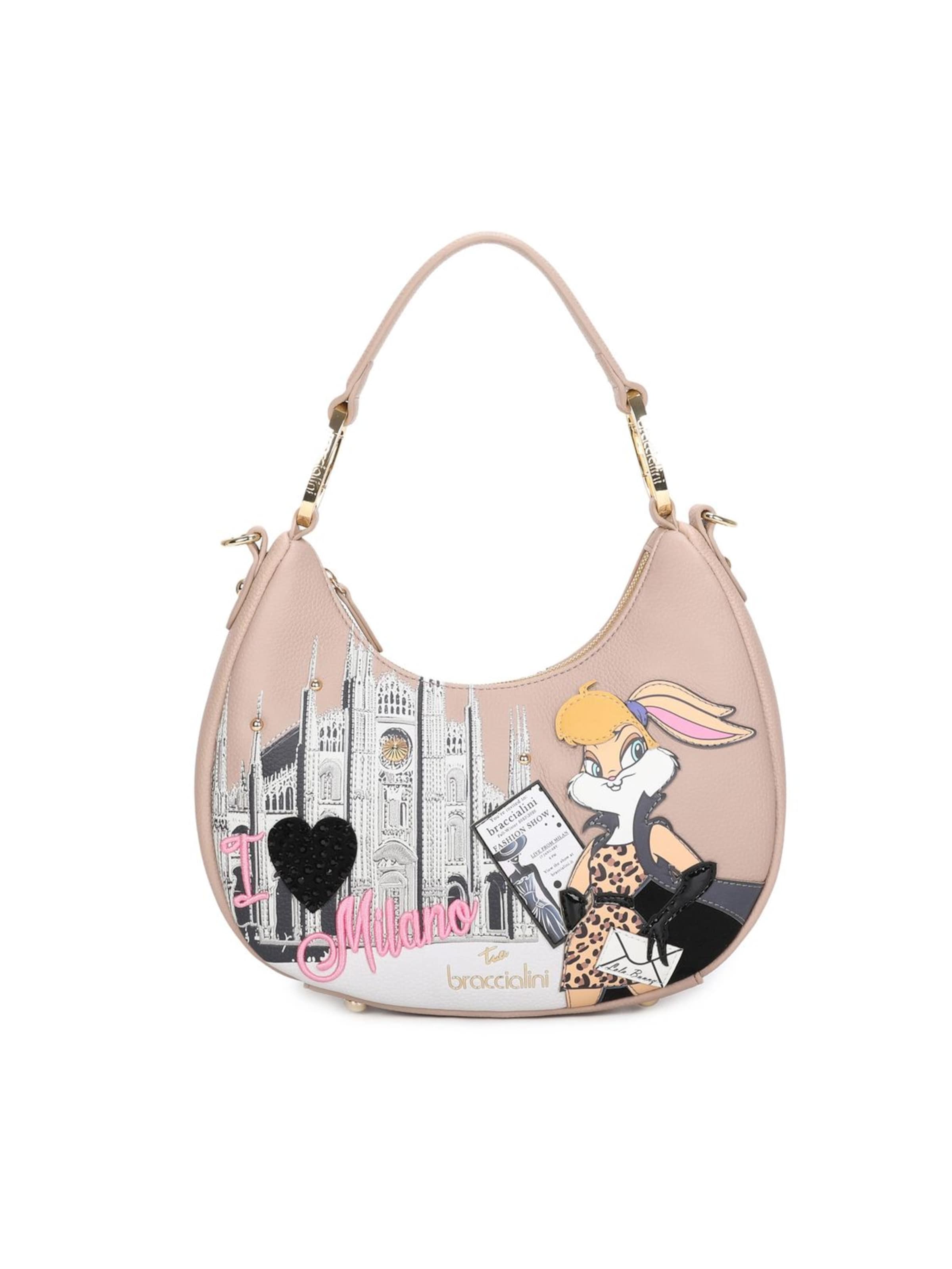 Braccialini Schultertasche 'Cartoline Lt'‌‌‌‌ in Mischfarben: Vorderseite